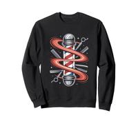 Traditional Barber Pole Iconic Style Sweatshirt