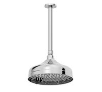 Traditional Bathroom Ceiling Mounted Chrome Round Drencher Fixed Shower Arm Head