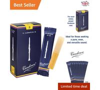 Traditional Bb Clarinet Reeds - Pack of 10, Strength 3 - Professional Quality