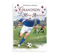 Traditional Birthday Card Grandson - 9 x 6 inches - Regal Publishing