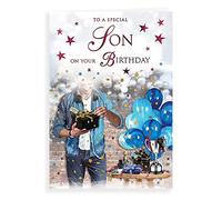 Traditional Birthday Card Son - 9 x 6 inches - Regal Publishing