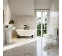 Traditional Black Freestanding Bath Suite with Toilet & Basin - Park Royal