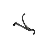Traditional Black Iron Hand Cast Ornate Hanging Basket Bracket - (10")