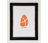 TRADITIONAL BLACK with Gold EDGE Photo Frame Many Sizes Also Mounts A2 A3 A4 A5 (BLACK with Golden Edge, A5-14.85 x 21cm)