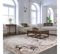 Traditional Bordered Luxurious Easy To Clean Rug For Dining Room Bed Room And Living Room-200Cm X 290Cm