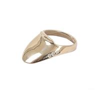 Traditional Brass Thumb Ring Finger Guard with Hollow Leather Pad for Bow and Hunting For Protection Various Sizes 18 24mm for Comfortable Fit (20#)