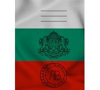 Traditional Bulgarian flag 120 lined pages notebook with a space for name class and subject for school or college and kids or adults: Bulgaria lion map notebook green red white Bulgarian