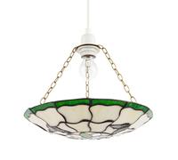 Traditional Butterfly Tiffany Glass Green Pendant Lighting Shade Happy Homewares Green One Size