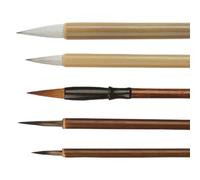 Traditional Calligraphy Brush For Beginner Artist Wood Handle Chinese Painting Brush Antithetical Couplet Writing Traditional Writing Brushes