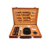 Traditional Calligraphy Set - Chinese Traditional Calligraphy Set Brush Pen/Ink/Paper/Inkstone for Beginners Writing Practice,Deluxe Edition