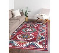 Traditional Carpet Oriental Pattern Classic Small Medium Large Area Living Room Rug Hallway Runner Rug Picnic Mat Outdoor Rugs (Red, 60 x 110 cm)