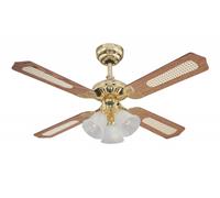 Westinghouse Princess Trio ceiling fan, wood, quiet, Ø 105 cm