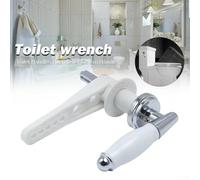 Traditional Ceramic Cistern Lever Toilet Flush Handle Replacement with Zinc Alloy and Plastic Materials, Suitable for Most Toilet Cisterns