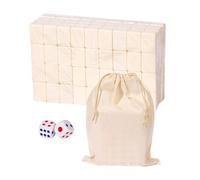 Traditional Chinese Board Game - Classic Chinese Mahjong Gamee Set | Melamine Resin Mahjoong Tiles and Large Storage Bag Portable Games Free Cultural Fun