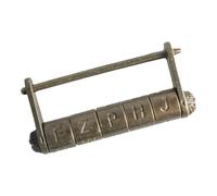 Traditional Chinese Characters Combination Zincs Alloy Password Padlock for Boxes and Small Cabinets Cabinet
