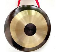 Traditional Chinese Chau Gong Fengshui Gongs With Wooden Beater, China Cymbal Percussion For Large Song Dance Troupes