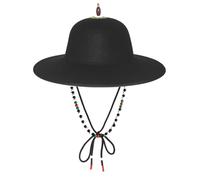 Traditional Chinese Costume Hat Handmade Vintage Round Hat Chinese Heritages For Various Occasion Elegant
