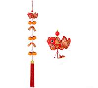 Traditional Chinese Decoration 120cm Red Orange Hanging Ornament(D)
