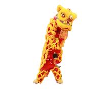 Traditional Chinese Dragon and Lion Dance Costume Headpiece, Wool Material for Outdoor Festival Performances and Cultural Events