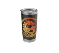 Traditional Chinese Dragon Stainless Steel Insulated Tumbler