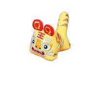 Traditional Chinese Handmade Cloth Tiger, Chinese Folk Empty Cloth Tiger Embroidery Sachet Pouch Multicolor for Home Decor Gift(Yellow)