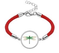 Traditional Chinese Kite Dragonfly Pattern Lucky Red String Bracelet Rope Bracelet Handmade