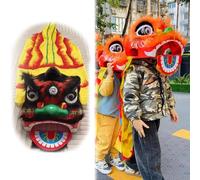 Traditional Chinese Lion Dance Costume for Kids, Dragon Poi Folk Art Performance Outfit for Festival and Party Events