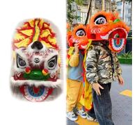 Traditional Chinese Lion Dance Costume for Kids, Dragon Poi Folk Art Performance Outfit for Festival Parties and Cultural Events