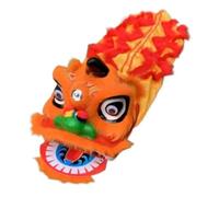 Traditional Chinese Lion Dance Mascot Costume Set with Dragon Head and Props for New Year Celebrations and Cultural Performances