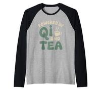 Traditional Chinese Medicine Holistic Healing and Qi Balance Raglan Baseball Tee