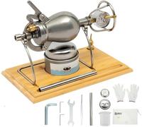 Traditional Chinese Popcorn Maker, Stainless Steel Mini Popcorn Pressure Cooker with Double Safety Valve and Cotton Bag, Puffed Rice Maker Chinese Popcorn Cannon for Home Party Camping(400 ml)