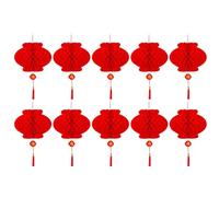 Traditional Chinese Red Paper Honeycomb Lantern Reusable Spring Festival Pendant Plastic Lantern Wall Decoration