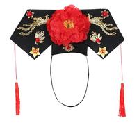 Traditional Chinese Silk Hairpin with Tassels, P1hoenix red