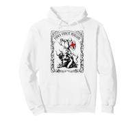 Traditional Christian Warrior Templar Knight Faith Conquers Pullover Hoodie