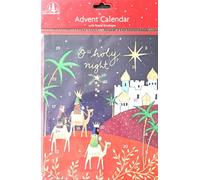 Traditional Christmas Advent Calendar Nativity Scene Countdown Children Kids (O Little Town of Bethlehem)