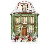 Traditional Christmas Advent Calendar | Victorian House Advent Calendar | Father Christmas Picture Advent Calendar