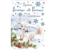 Traditional Christmas Card Brother & Partner - 9 x 6 inches - Regal Publishing