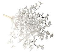 Traditional Christmas Decorations A handful Of Fragrant Orchids Artificial Flower Hotel Multicolor Fork Simulation Flower Home Decoration Wedding(White,2pcs)