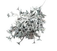 Traditional Christmas Decorations A handful Of Fragrant Orchids Artificial Flower Hotel Multicolor Fork Simulation Flower Home Decoration Wedding(Silver,1pc)