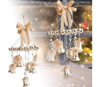 Traditional Christmas Decorations Pendant Metal Golden Bows Decorative Pendants And Holiday Can Make The Festival More Meaningful