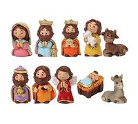 Traditional Christmas Nativity Set With 10 Detailed Figurines