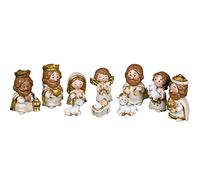 Traditional Christmas Nativity Set With 7 Detailed Figurines