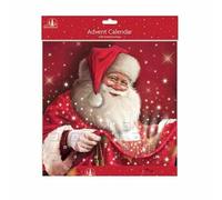 Traditional Christmas Santa Advent Calendar with Envelop| XMAS Count Down, Seasons Greetings Festive Design| Unfilled, Various Designs and Sizes (Santa1)