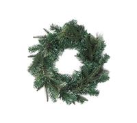 Traditional Christmas Wreath Plain Faux Pine - 50cm /20" Large Artificial Floral Front Door Decoration - Festive Hanging Xmas Ornament Garland Style 5