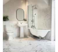 Traditional Chrome Shower Bath Suite with Toilet & Basin - Park Royal