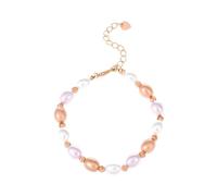 Traditional Classic Bridal Layering Genuine White Freshwater Cultured Pearl Strand Bracelet For Women Teens 1 Yellow Gold Plated Small Wrist 6.58 Inch 2 Inch Extension T1 Tact Watch (A, One Size)
