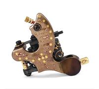 Traditional Coil Tattoo Machine - Professional Tattoo Liner and Shader Machine with 12 Wrap Pure Copper Coils, Alloy Frame Construction for Lining and Color Packing,Liner