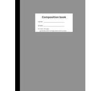 Traditional Composition Book: 8.5 x 11 Inches, 80 Pages | Classic Notebook for School, Work, and Journaling