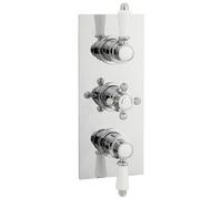 Traditional Concealed Triple Thermostatic Shower Valve With 2 Outlets In Chrome Finish By Balterley