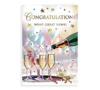 Traditional Congratulations Card - 9 x 6 inches - Regal Publishing